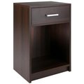 Winsome Wood Winsome Wood 30115 Rennick Accent Table - Cocoa - 15.75 x 12.4 x 23.75 in. 30115